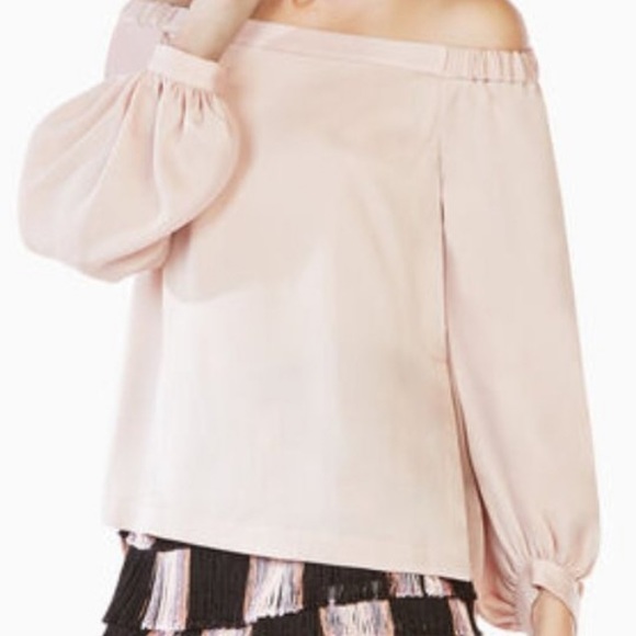BCBG MAXAZARIA “Marrisol” Blush Off-Shoulder Top - Picture 2 of 8